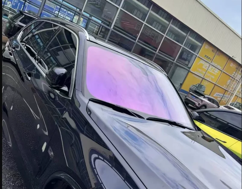 Source Factory Anti UV Decorative Solar Window Tint Iridescent Purple Color Shift Chameleon Car Windshield Film