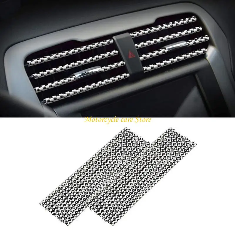 U75F 20x Car Air Condition Vent Outlet Styling Mouldings Set Stylish Sticker Redefine Perfect Fit 20cm Long