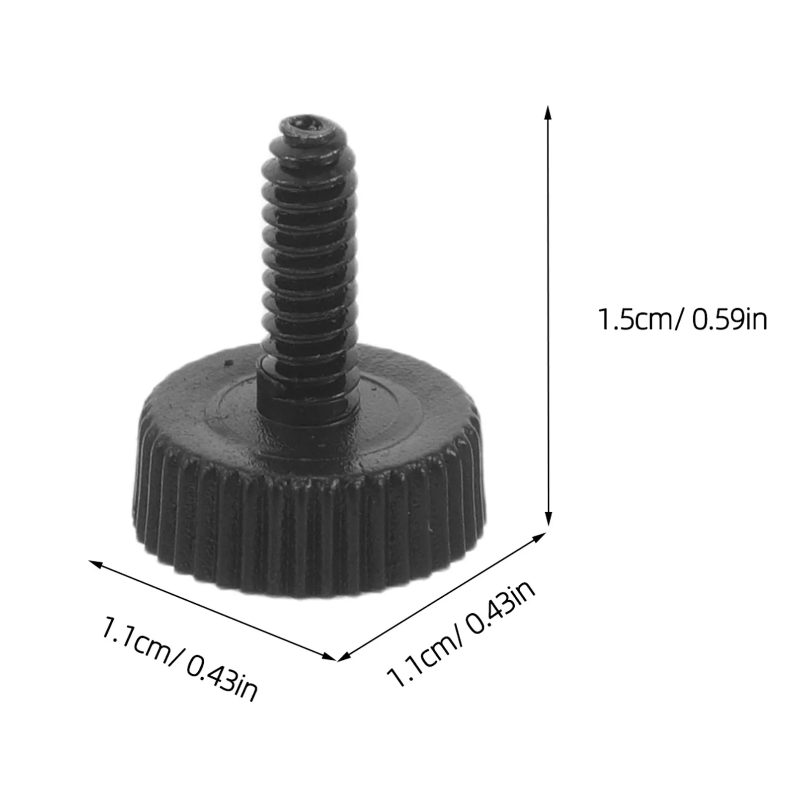 100Pcs Desktop Computer Case Screws 32x5mm High-Strength Metal Thumb Screws Kit for Pc Side Panel Assembly DIY Electronics