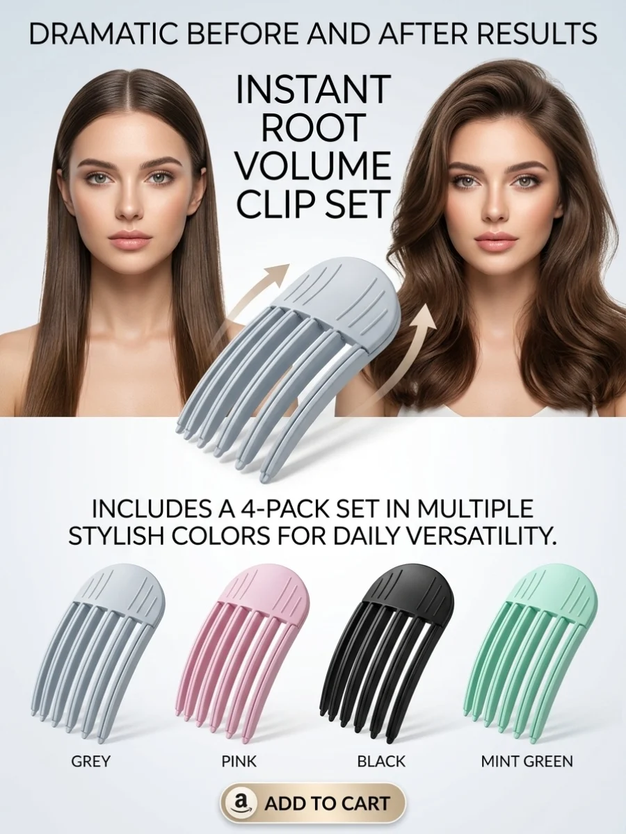Women Curling Fixed Shape Clips Fashion Volume Hair Roller Fluffy Hairpin Curling Bangs Clips Hair Roots Volumizing Hair Clips view 6