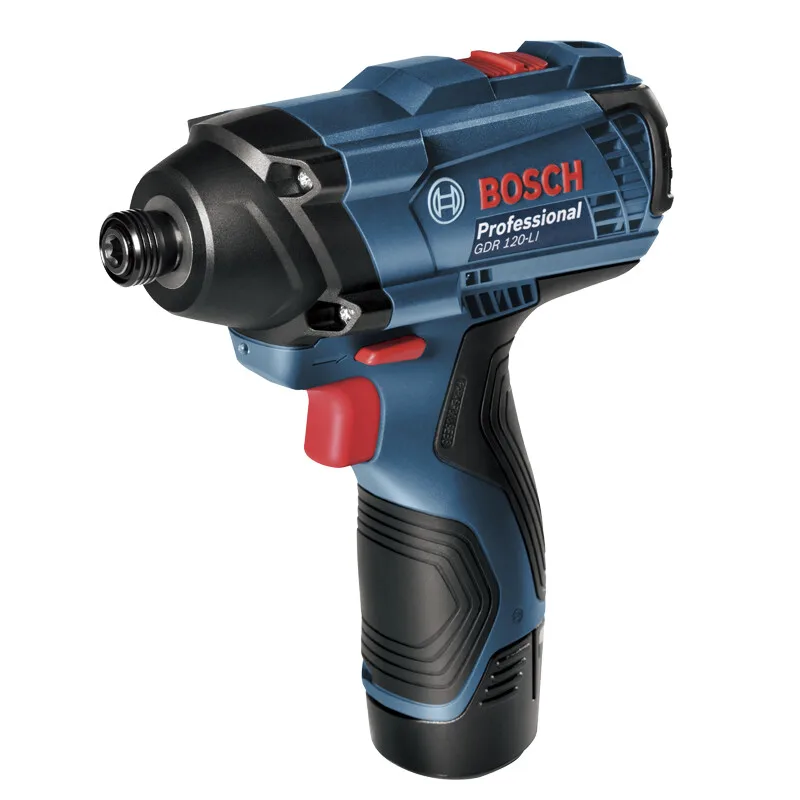 Bosch GDR120-LI Wireless Electric Screwdriver Set Rechargeable Cordless Impact Drill Rotary Tool with 2 12V Screwdriver Battery