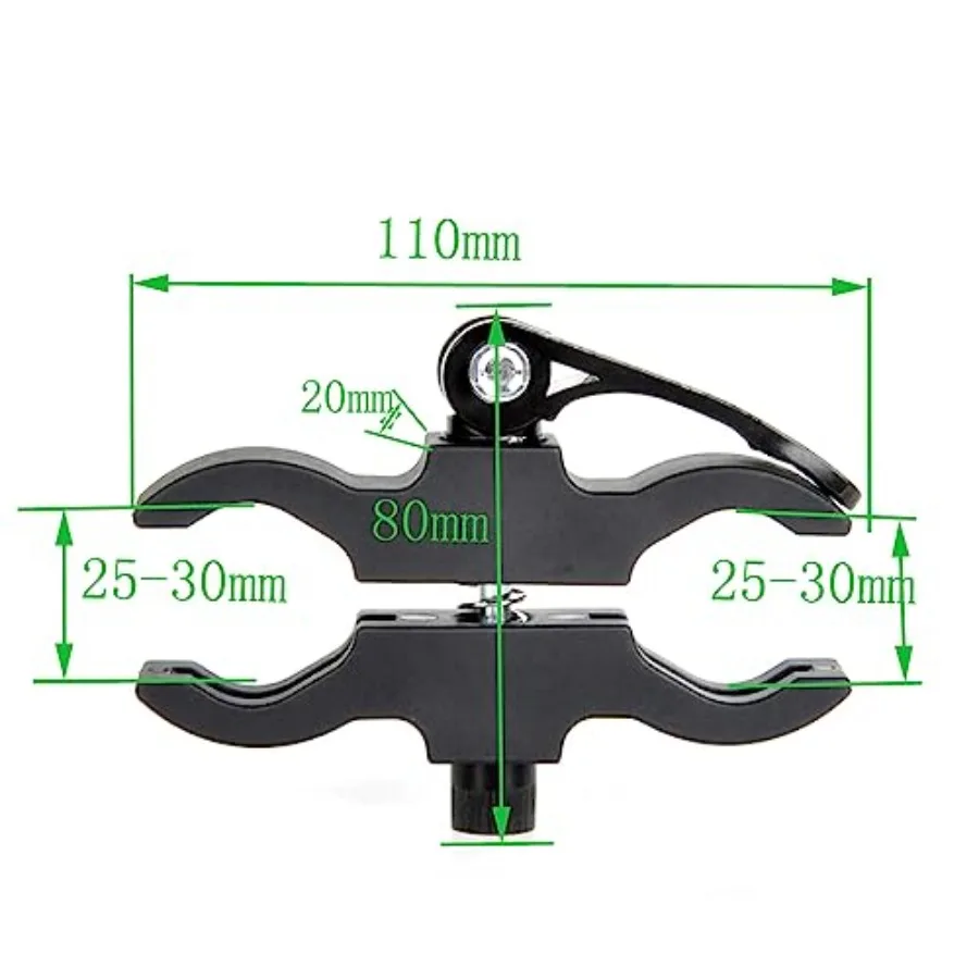 Flashlight Scope Mount Quick Release Mount for Hunting LED Light Flashlight Scope Torch Laser Scope Sight Telescope Diameter 25