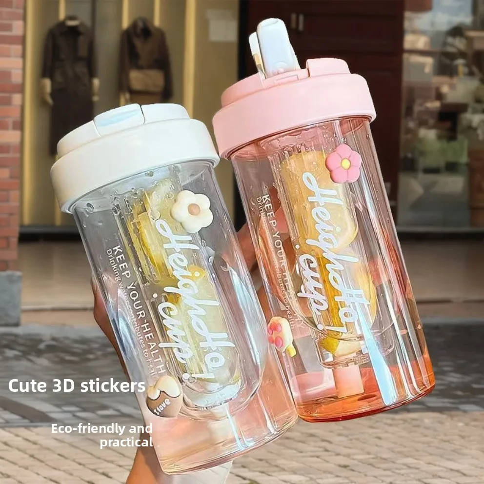 

Устойчивая к высоким температурам пластиковая чашка для воды St, портативная мужская версия, новинка 2025, разделение воды для чая, студенческая ручная кладь