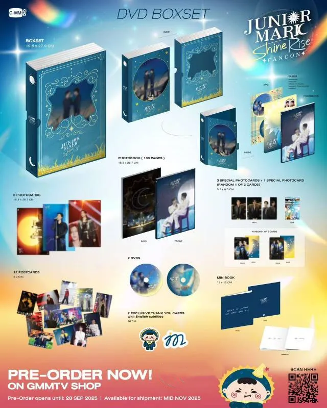 Official Gmmtv Thai TV Perfect 10 Liners Drama Stills Thai Star Juniormark Jummo Shine Rise Fancon DVD Box Set