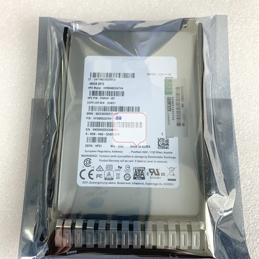 For HP hard drive P18482 P04954-001 P18422-B21 P05320 P04560-B21 480G