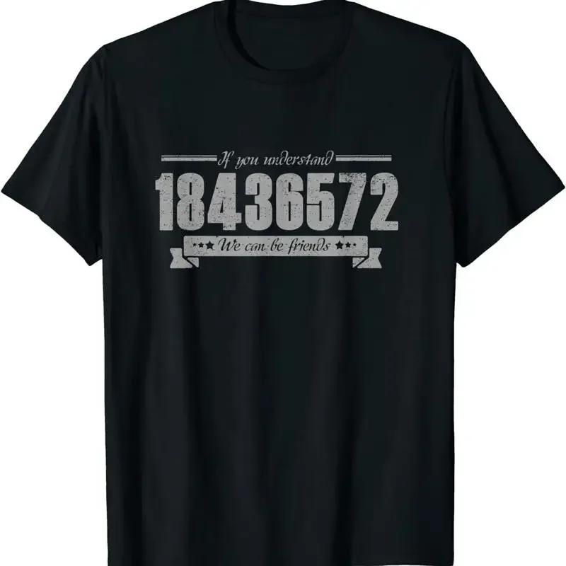Nouveau t-shirt édition limitée « Si vous comprenez ceci, 18436572, nous pouvons être amis »