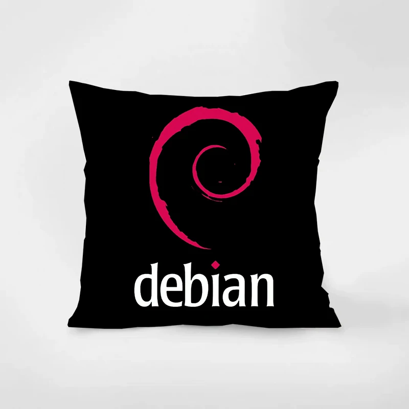 Linux Debian Pillow cover home decoration gift sofa car super soft cushion square pillowcase chair pillowcase 067