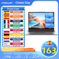 Teclast F16 Air 16 Inch Laptop, 180 Degree Flip, 16Gb+512Gb, for Intel N95 Cpu, Windows 11, Mini Hdmi, Backlit Keyboard