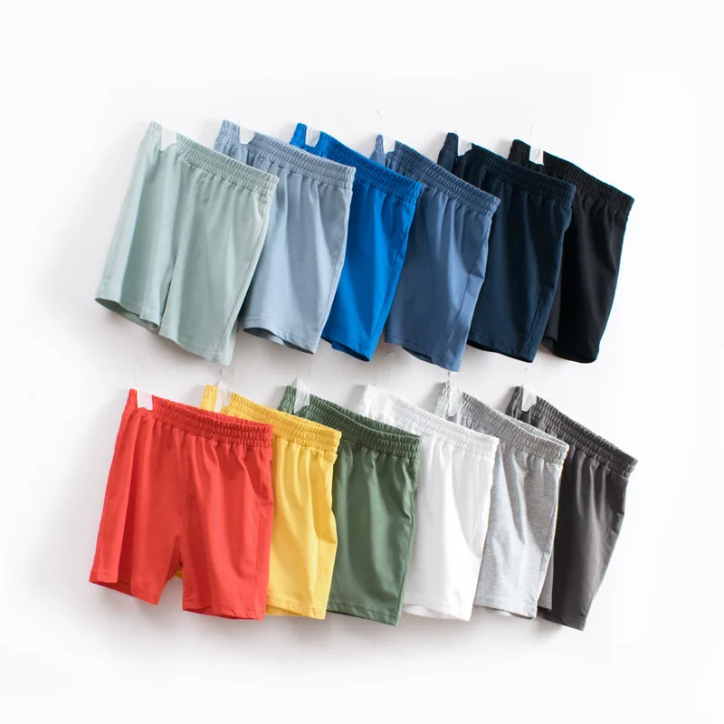 Pantaloncini estivi per bambini, nuovi pantaloncini di cotone per ragazzi e donne, colori solidi, neonati, pantaloni corti a cinque punti, pantaloni