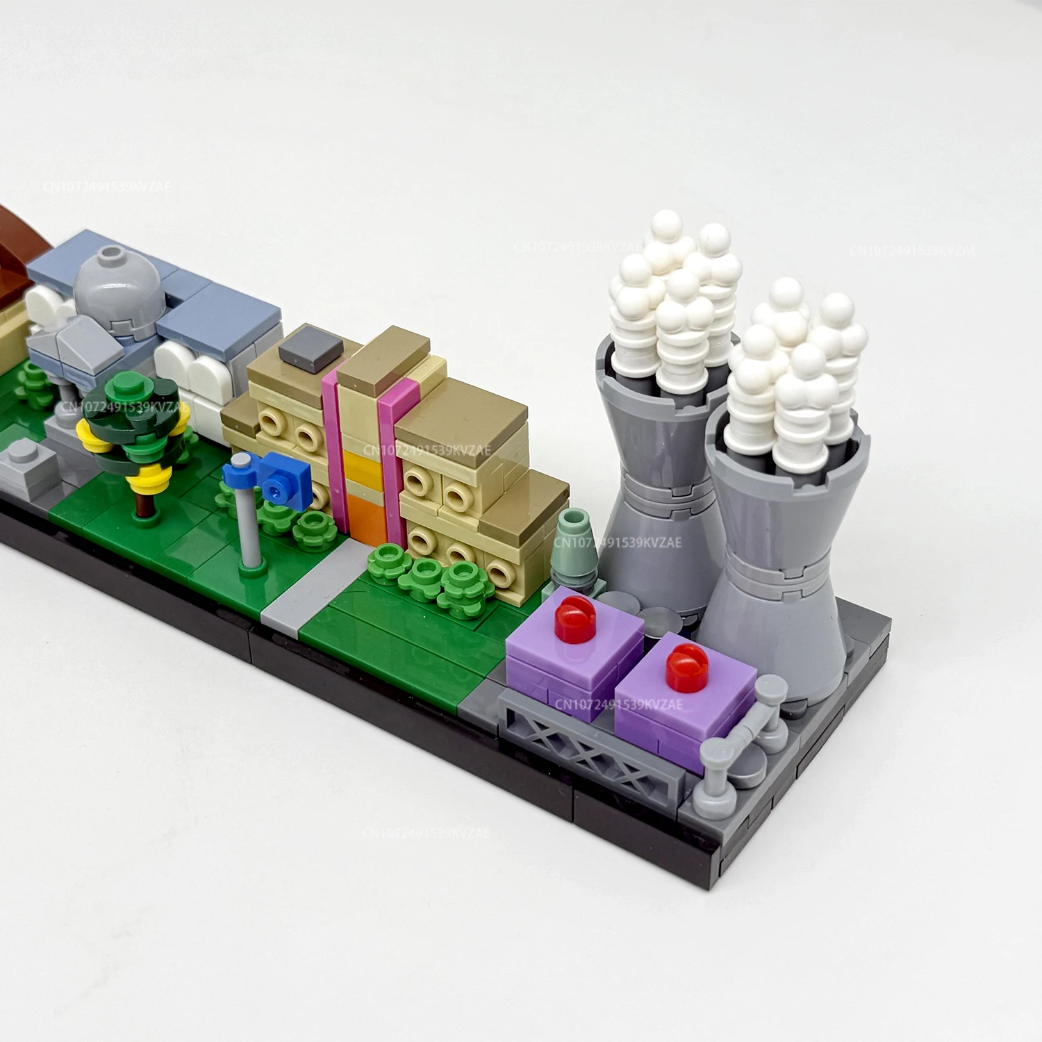 MOC City Architecture Skyline Building Street View Blocs de construction école église bibliothèques modèle jouets pour briques de film cadeaux de noël