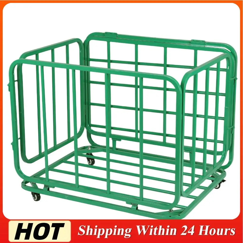 

Basketball Or Volleyball Storage Ball Cart with Wheels Heavy-Duty Ball Cage for Garage Club Or Gym