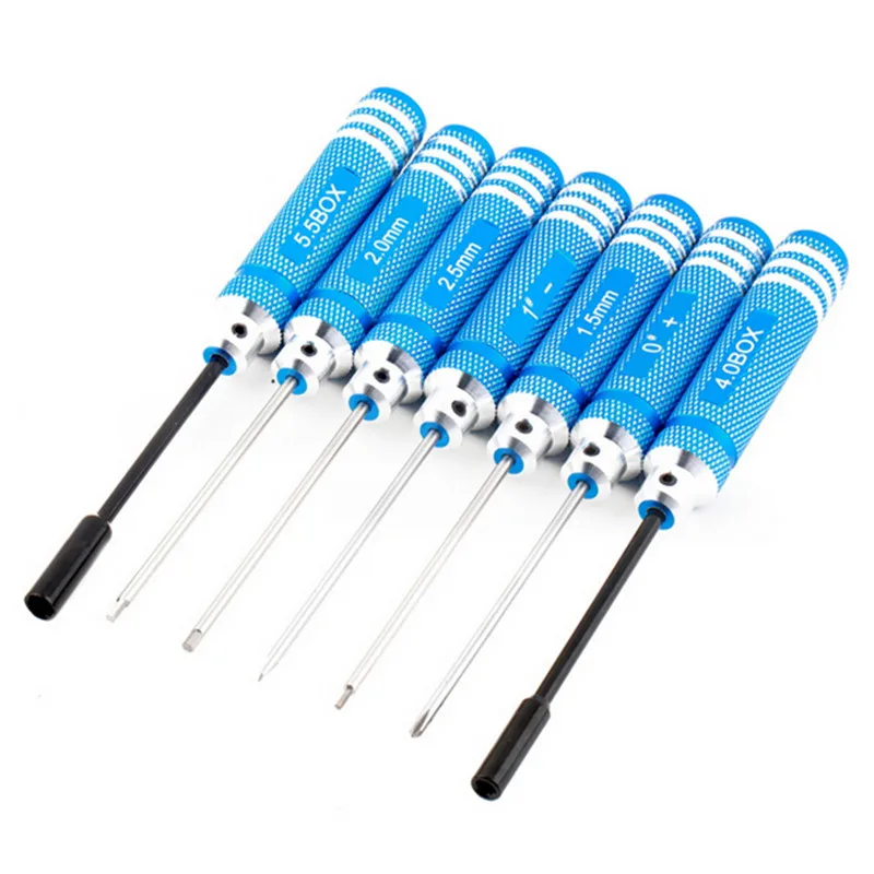 10 in 1 Tool Kit Box Set Screwdriver Screw Driver Hex Key 450 500 Pliers For Transmitter Helicopter Plane RC Model Car Boat