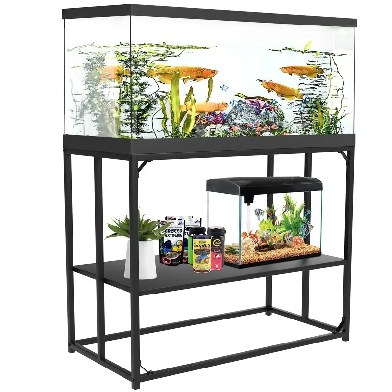 Hot Sale 40 Gallon Aquarium Stand Adjustable Fish Tank Stand, Heavy Duty Metal Reptile Tank Stand