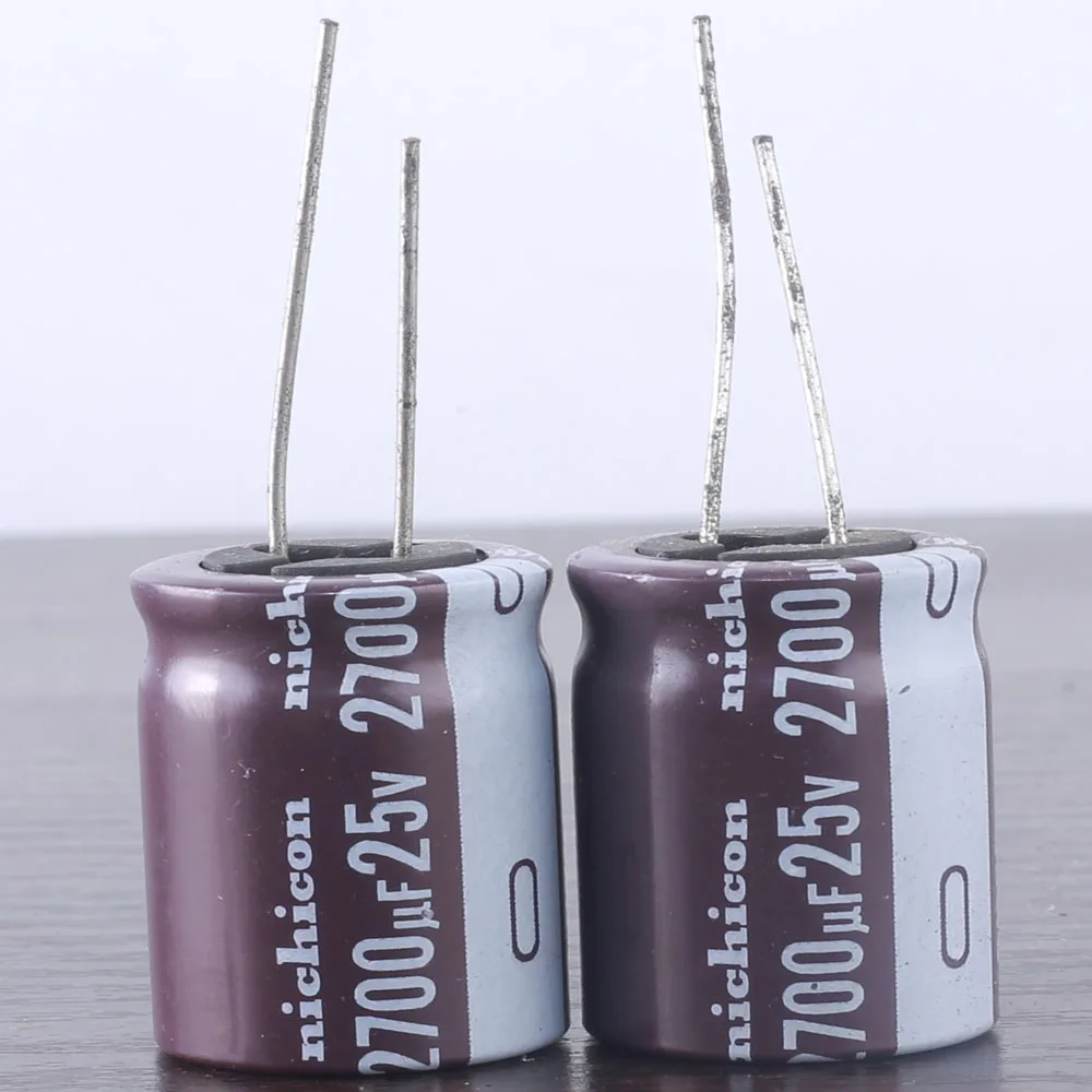 4pcs Nichicon PM 2700mfd 25V 2700UF electrolytic capacitor -40~105℃ 18*25mm