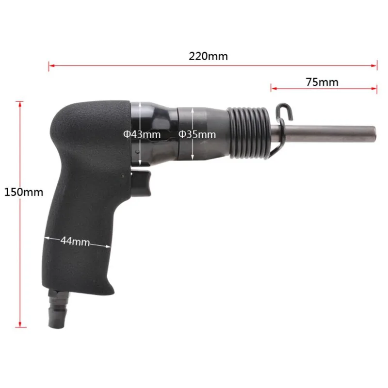 Para remaches de semitubo/cobre macizo/hierro/aluminio - herramientas de señalización y remachado - pistolas remachadoras neumáticas