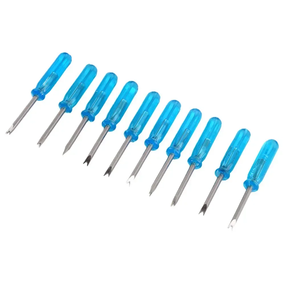 Imagem -04 - Chave de Fenda tipo v de Cabeça Única Ferramenta Especial de Reparo Chave de Fenda para Pulseira de Relógio Removedor de Fivela Ferramentas de Reparo com 10 Peças