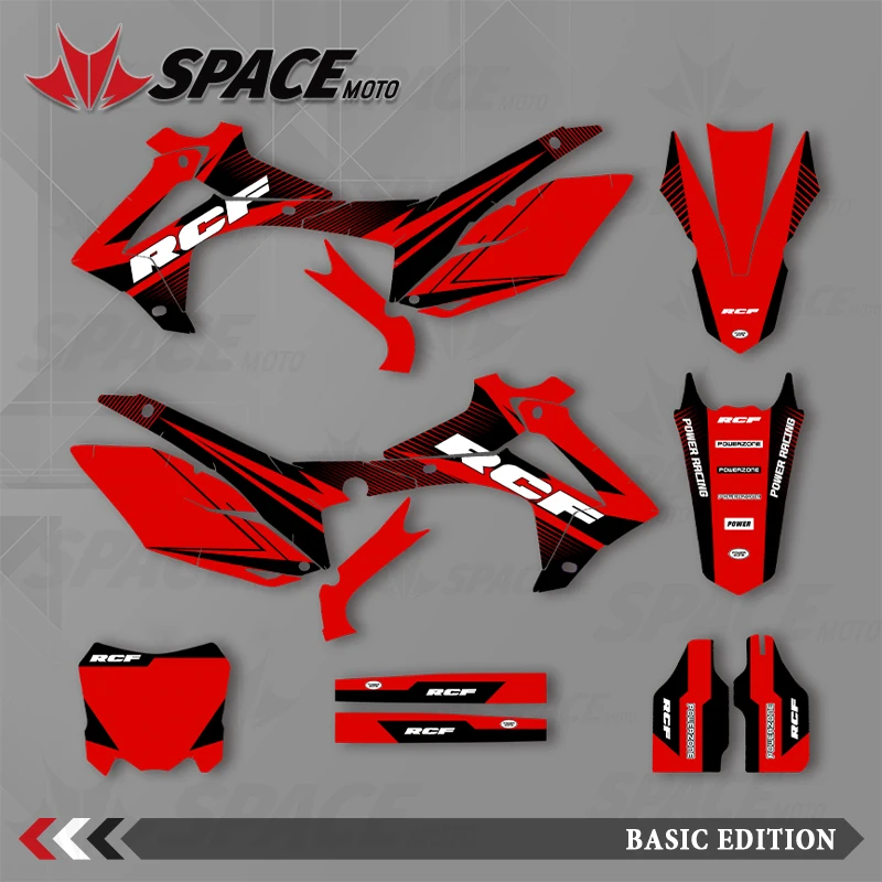 

SPACE MOTO для HONDA 14-17 CRF250R 13-16 450R графический фон наклейки наклейки мотоцикл