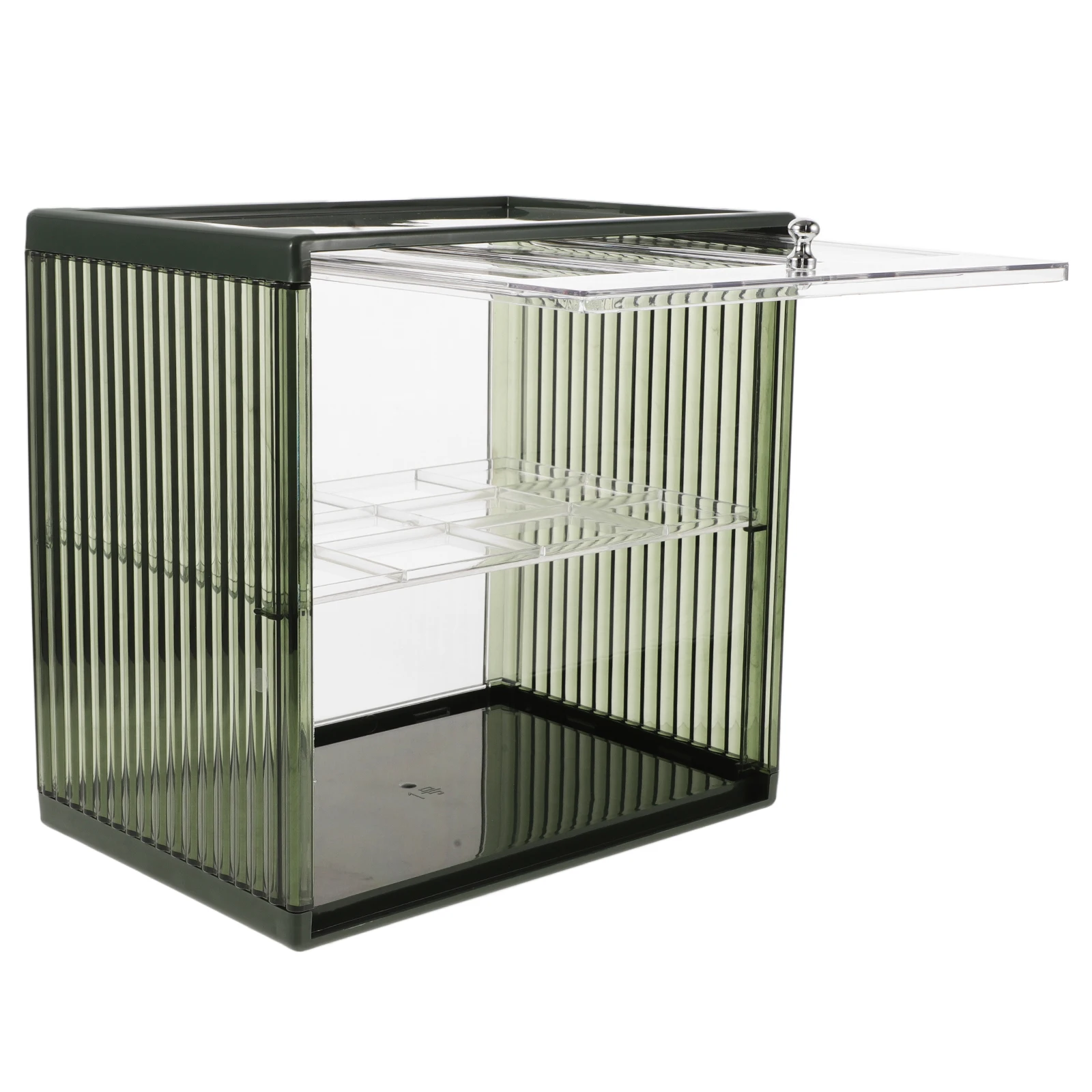 

Bread Storage Box Large Capacity Double Layer Countertop Containers Plastic Food Bin Cake Holder