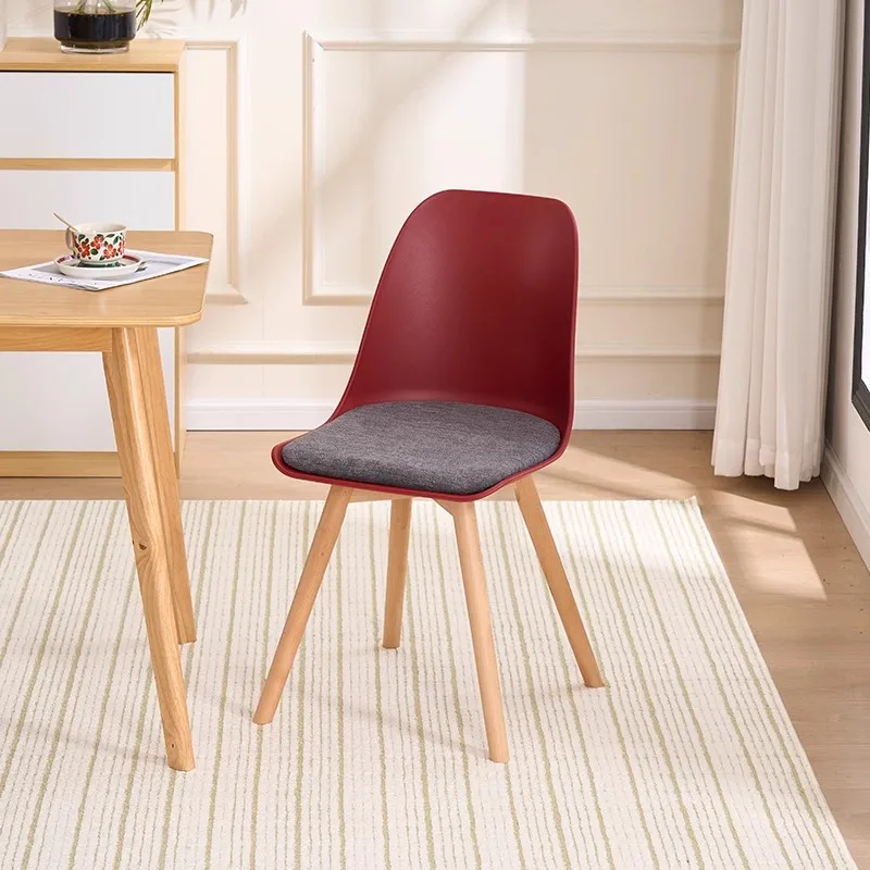

Modern Home & Restaurant Dining Chair Light Luxury Soft Stools With Simple Backrests For Home Hotels Use Made Of Durable Plastic