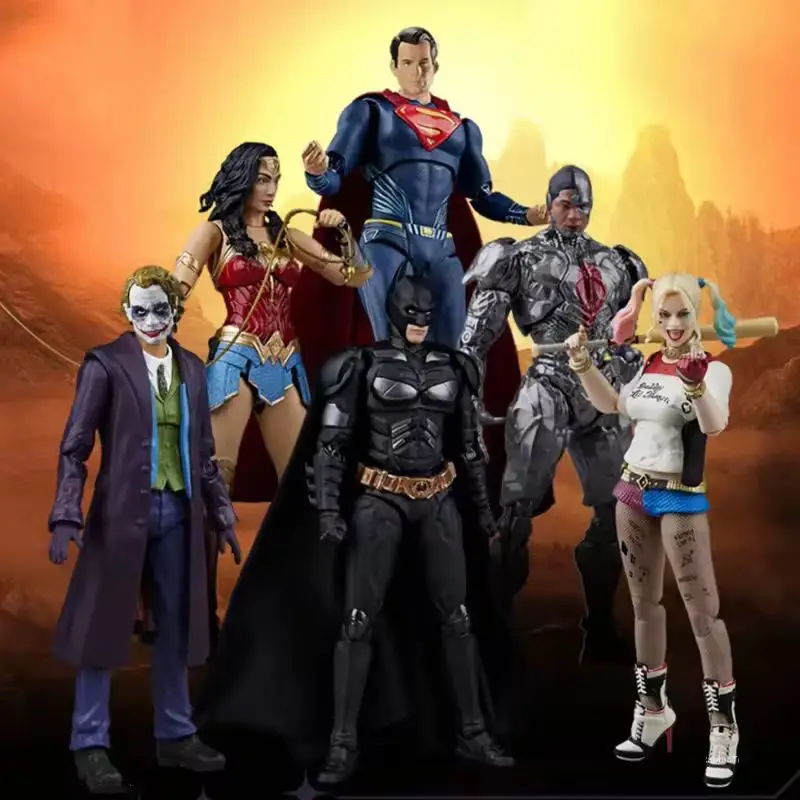 

Fondjoy Dc Batman Joker Wonder Woman Superman Cyborg Harley Quinn New Packaging 1/9 Action Figure Collectible Model Boys Toys
