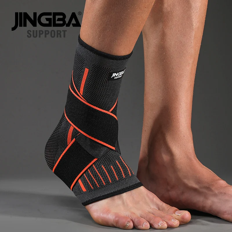 1 Pc Ankle Brace Compression Sleeve with Adjustable Straps, Arch Support & Foot Stabilizer