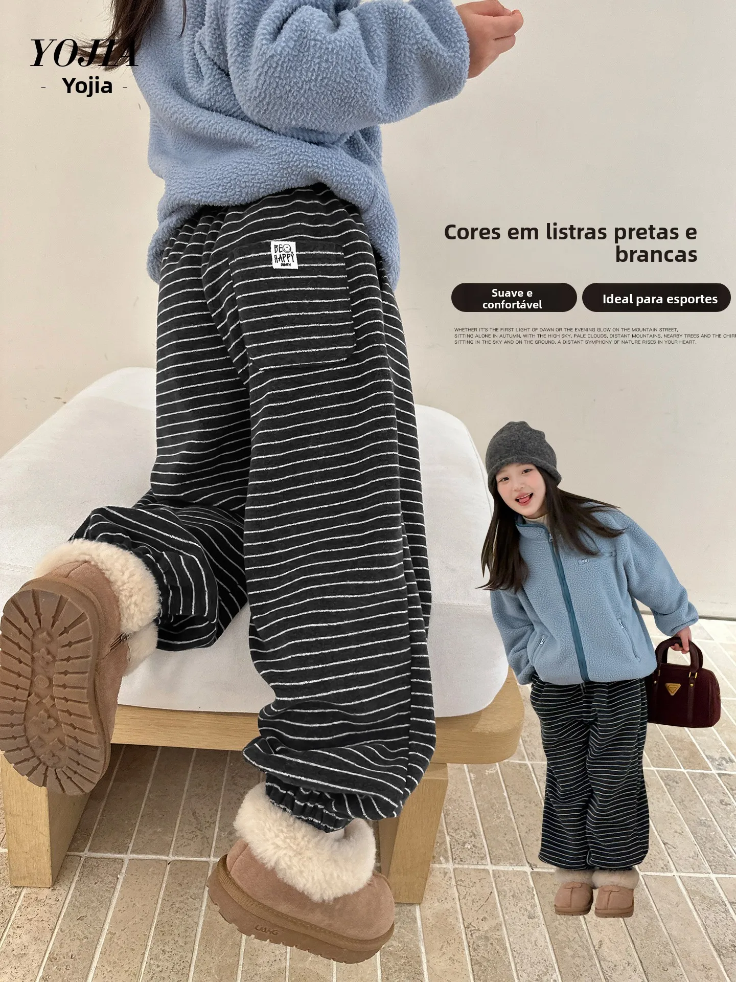 pantalon-long-decontracte-yojia-pour-filles-double-polaire-epaissi-a-revers-taille-haute-mode-printemps-automne-vetements-pour-enfants