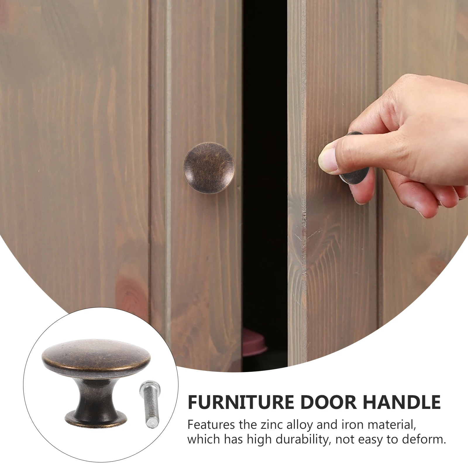

12Pcs Door Handle Metal Cabinet Pulls Simple Installation Durable Practical for Home Furniture Accessories Door Handle