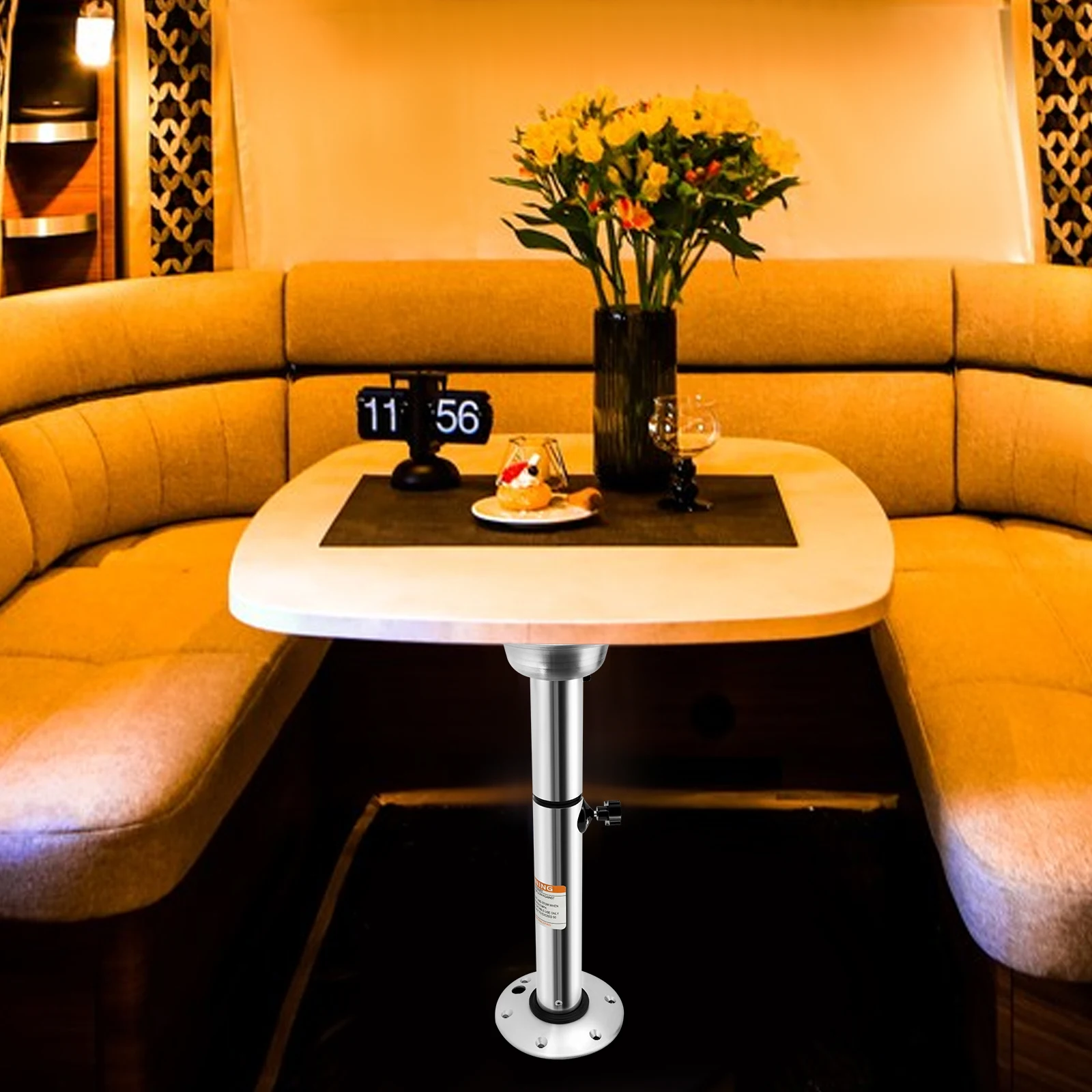 Adjustable Table leg RV Table Base Stand Motorhome Aluminum Table Stand 56-72cm