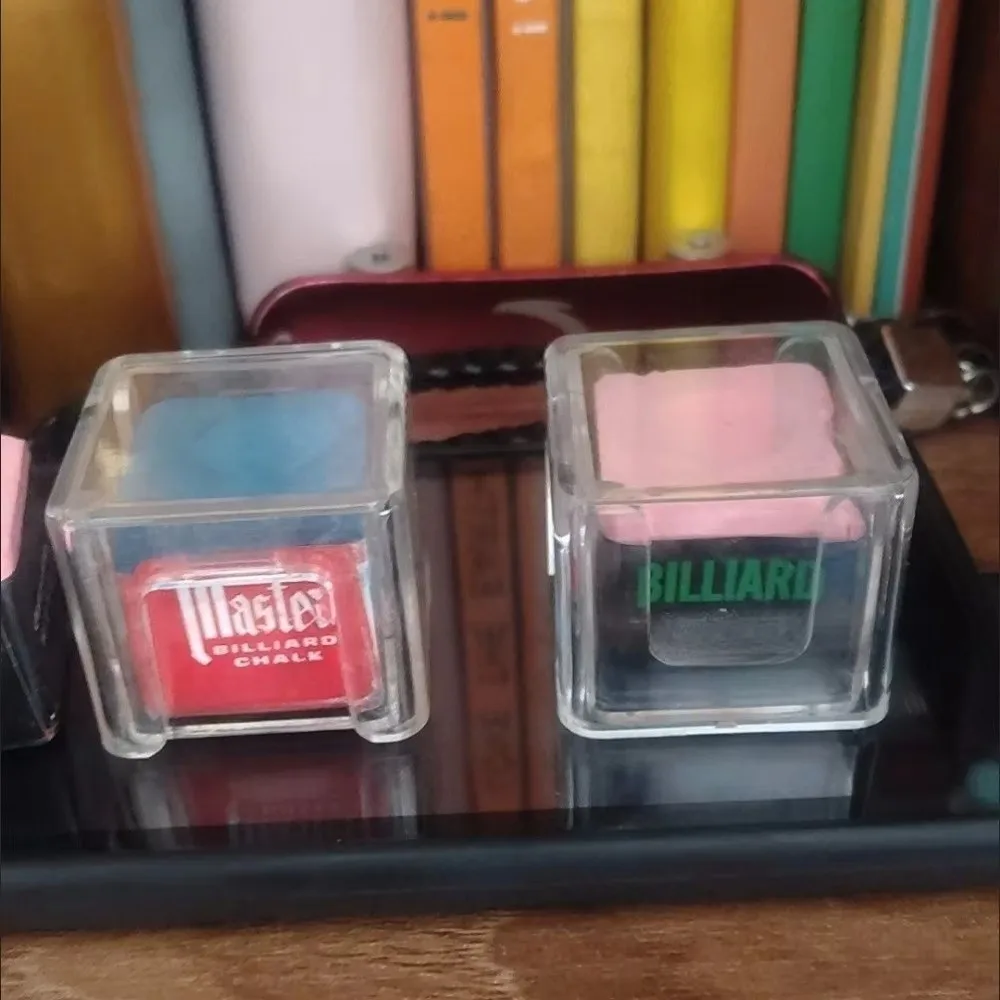 

Plastic Billiard Chalk Storage Box Transparent Moisture-proof Billiard Powder Box 1/2 Grids Acrylic Box Billiard Accessories