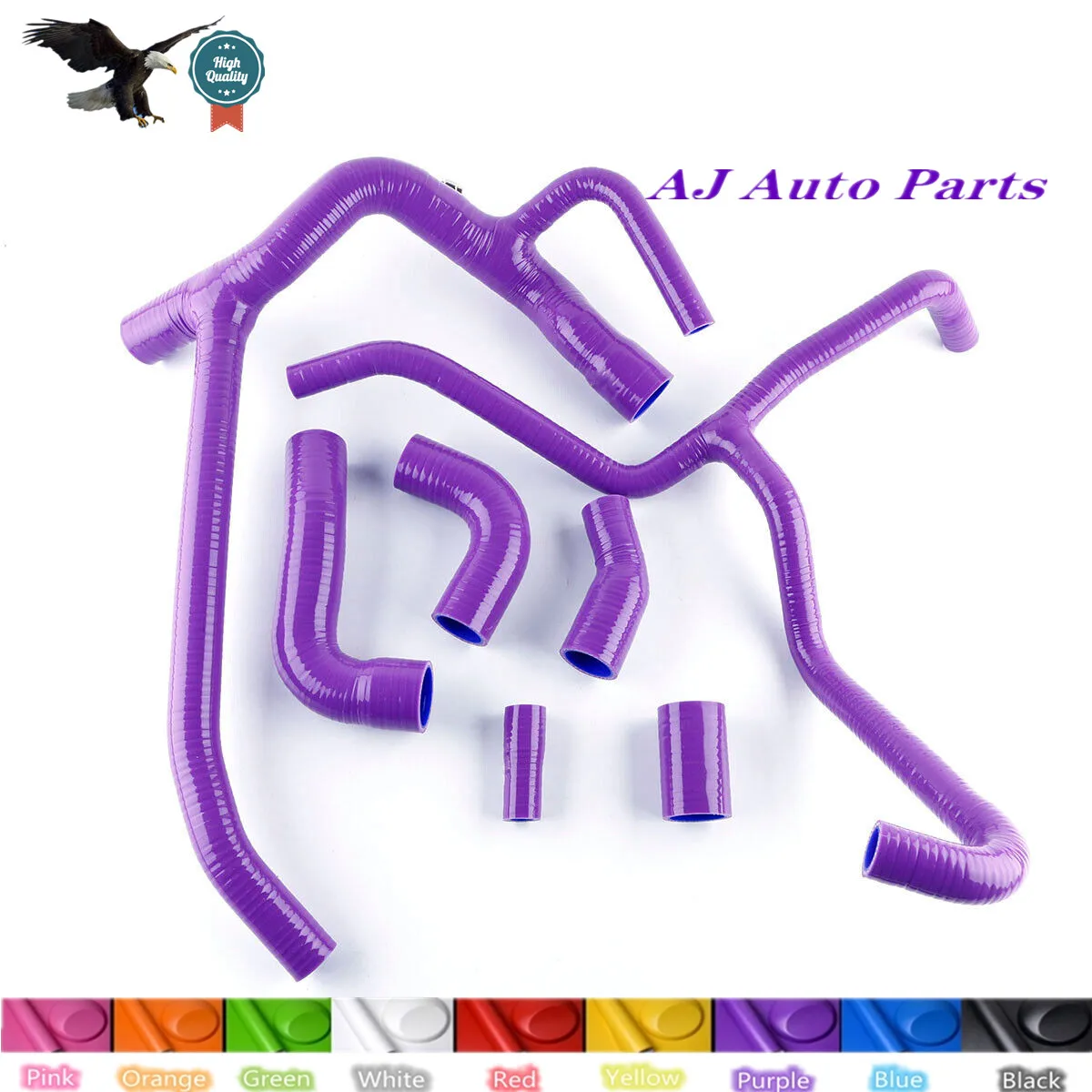 

For 1999-2004 Land Rover Discovery 2 TD5 models Silicone Radiator Hose Kit（3-PLY Hose ）