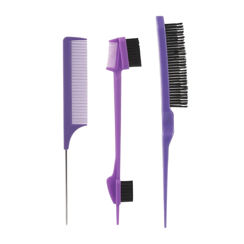 Juego peine para con estilo, accesorios para cepillos Control bordes doble cara, 3 uds.
