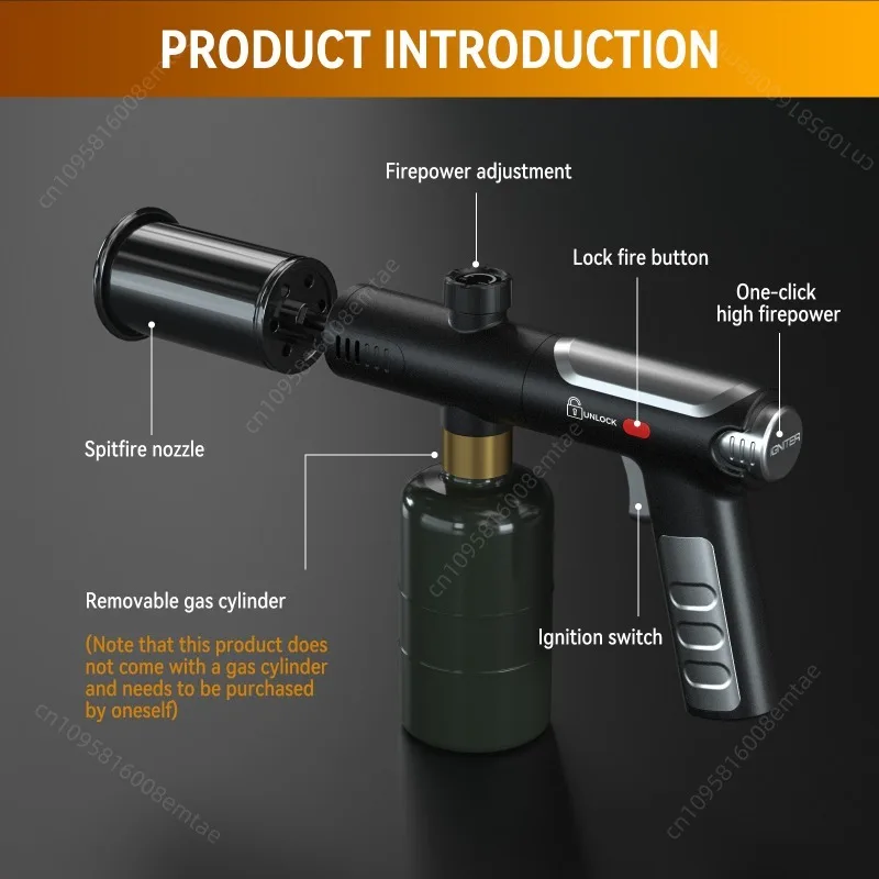 2026 New Metal High Firepower Flamethrower for Outdoor Camping Barbecue Lighter for Outdoor Tools