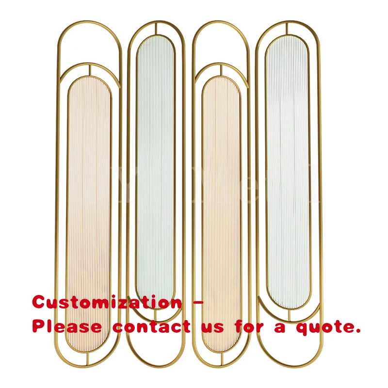 

Декоративная перегородка для ресторана custom.EL807: стеклянная ширма с рамой из нержавеющей стали для зонирования и создания приватности.