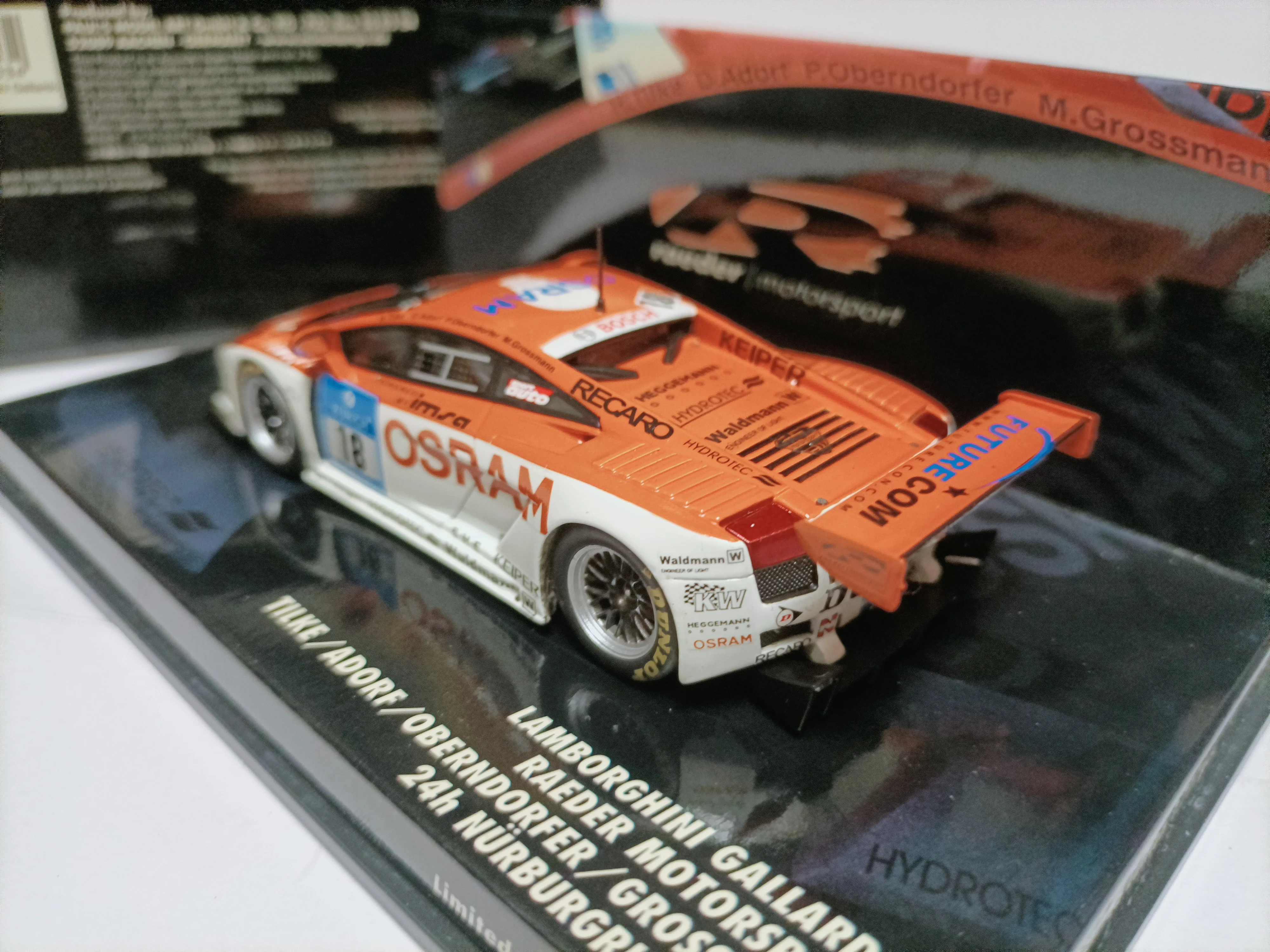 قص صغير 1 43 لامبورغيني نوربورغرينغ نموذج سباق لامبورغيني جالاردو 2007 #4