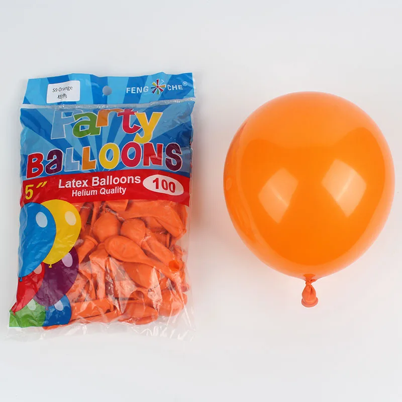 Juego de globos de látex para Halloween, Set de globos de látex de 10 pulgadas, color Naranja y naranja para decoración de fiesta de cumpleaños y baloncesto, 40 piezas