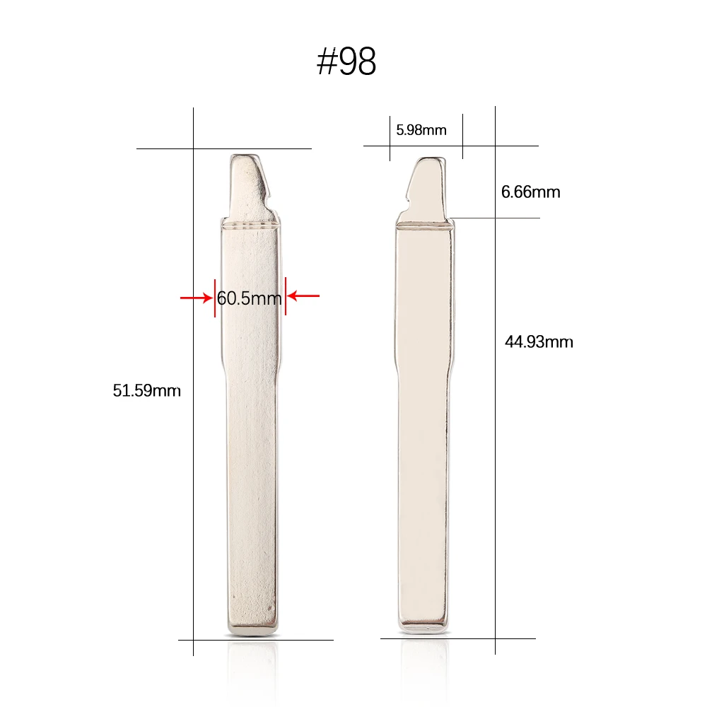 10 шт./лот оригинальный сменный ключ № 98 HU101 лезвие автомобиля заготовка KD VVDI JMD для Ford Focus откидной дистанционный ключ № 98