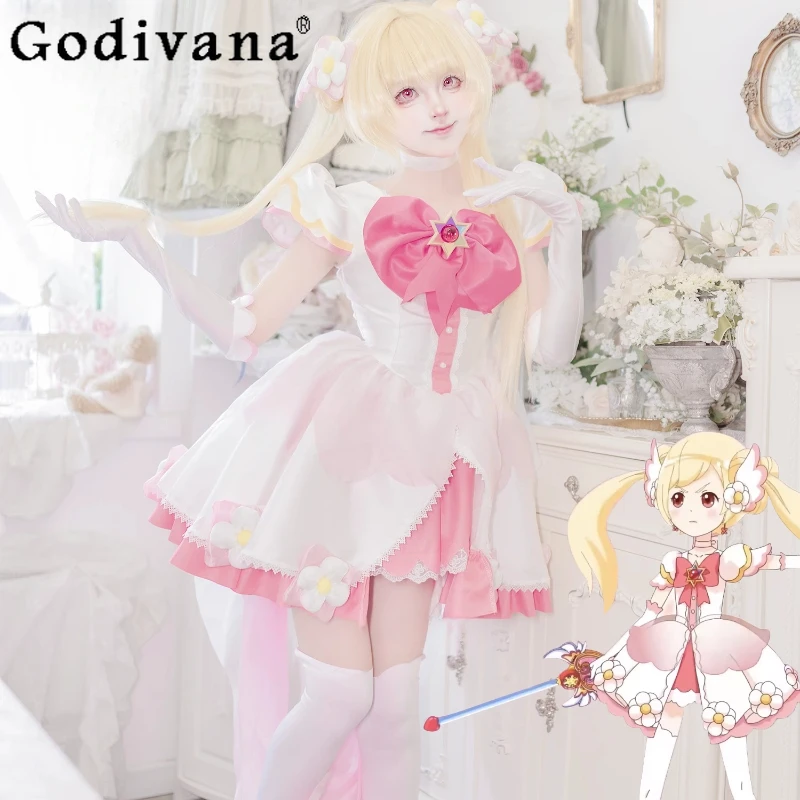 

Anime Evening Lolita Dress for Girls Flower Role Playing Angel Cosplay Costume Women 's Princess Party New Sweet Dress
