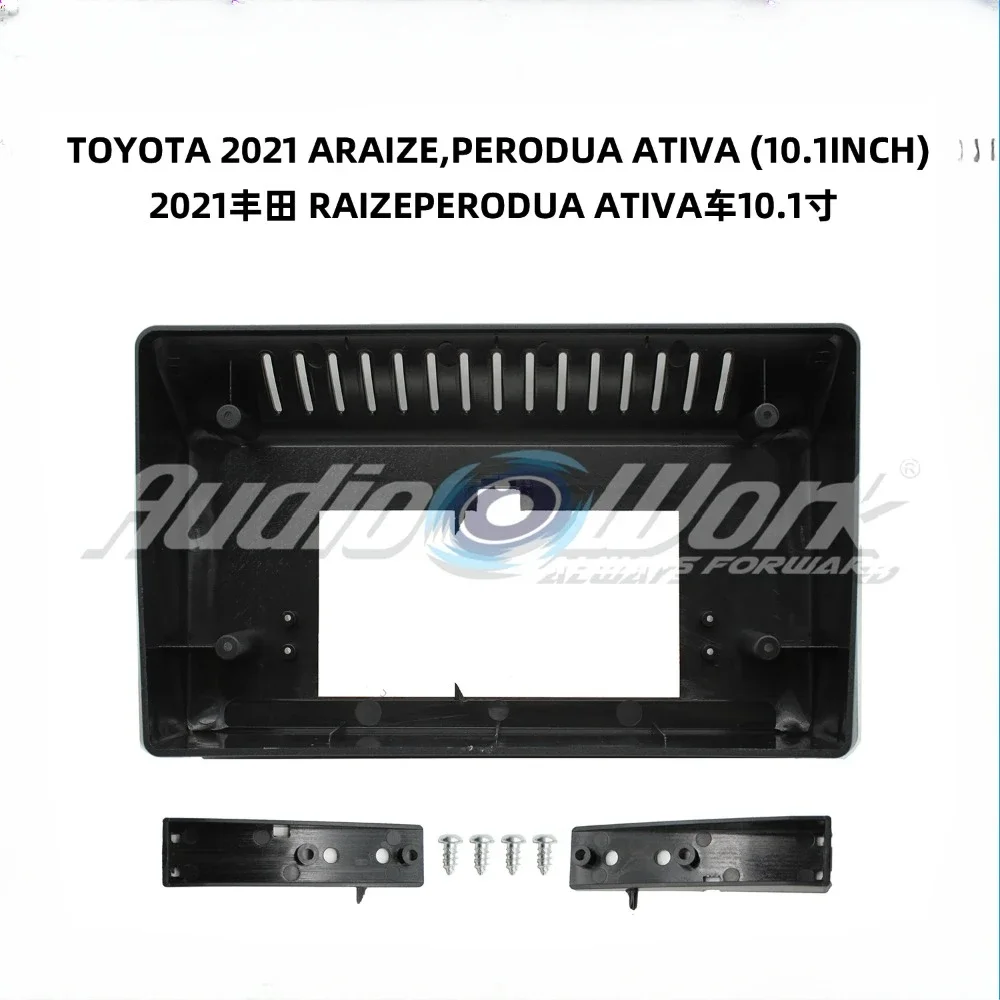 For TOYOTA RAIZE/PERODUA ATIVA 2021 Car Accessories 10.1 Inch Fascia Radio Stereo GPS Android Player Panel Dash Install Frame