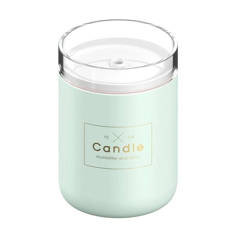 Umidificador de ar LED Vela Ultrassônica Névoa Fria Difusor de Óleo Essencial USB Aroma Lâmpada Purificador de Carro Fogger