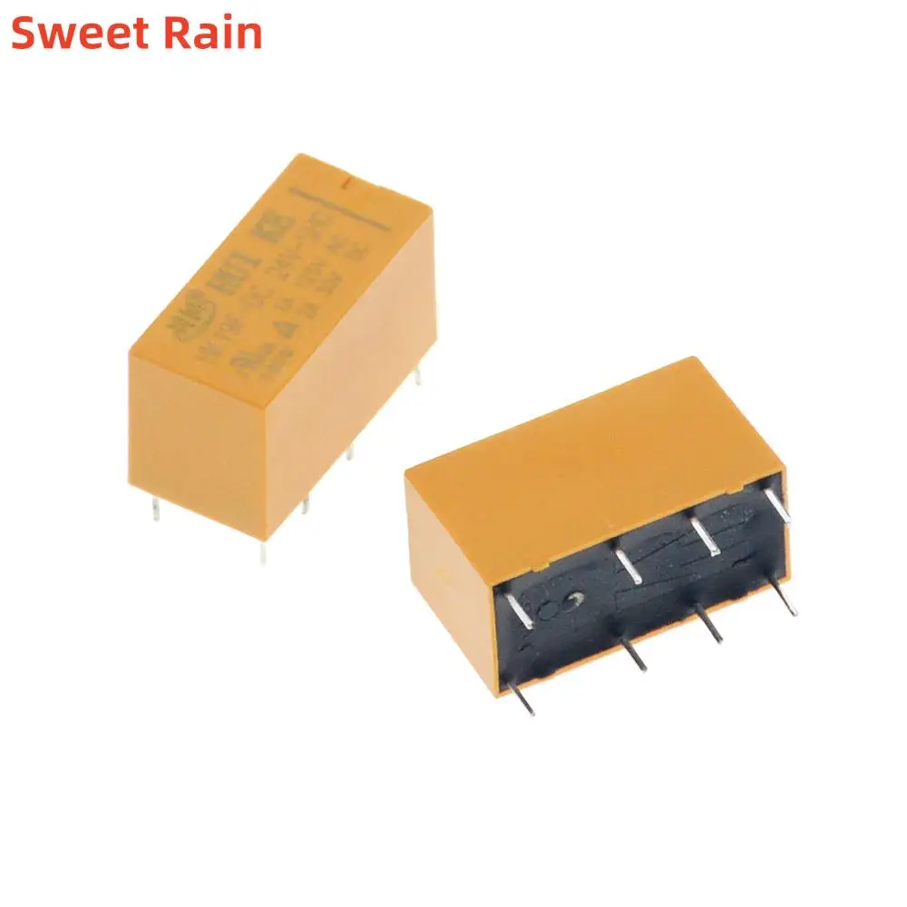 

10Pcs HK19F-DC DC 3V 5V 9V 12V 8 Foot 2A V-SHG 2 Open 2 Closed Relay Communication Signal Relay Electromagnetic Relay HK19F DC