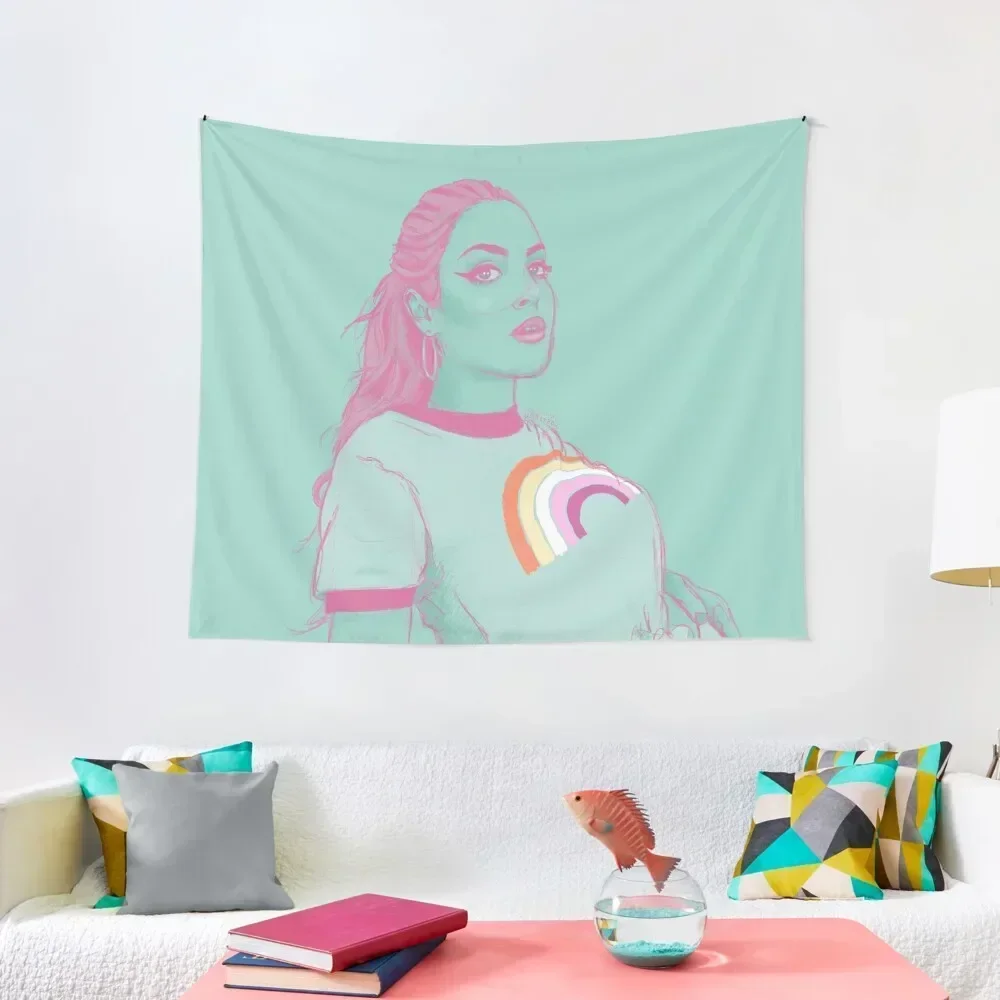 

Liz Lesbian Pride Tapestry Home Decorators Carpet On The Wall Room Decore Aesthetic Tapestry