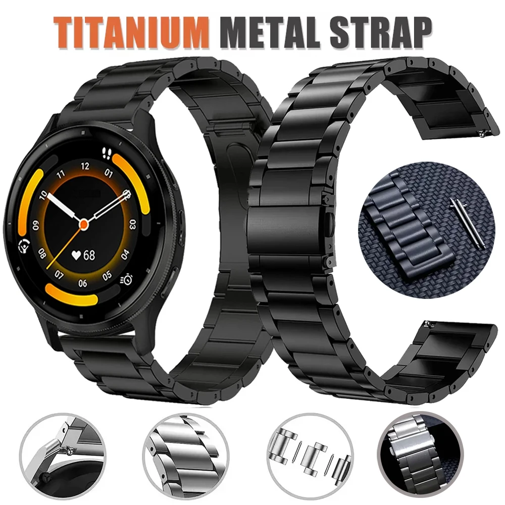 20 mm 22 mm Titanarmband für Garmin Venu 3 2 SQ 2 Band für Garmin Forerunner 970 570 745 965 245 265 255 Musik/Vivoactive 6 5 4