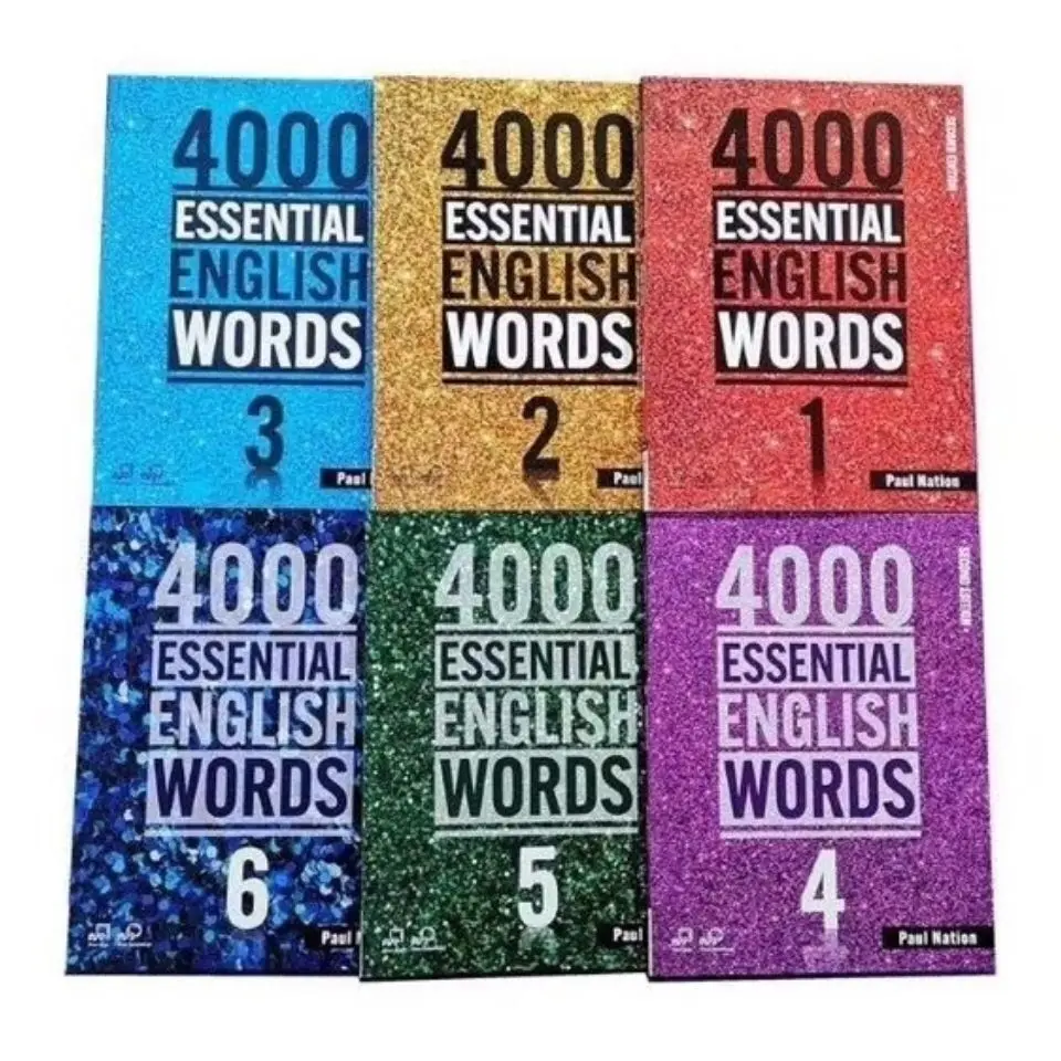 2022 New Textbooks 4000 Essential English Words Book Level 1-6  SAT Core Words English Vocabulary Books For Kids