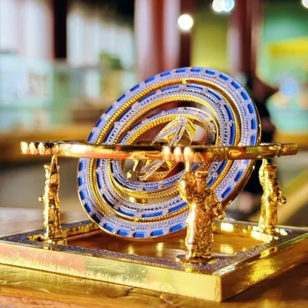 Tiangong Caisson Armillary Sphere Rotating Fridge Magnet Beijing Gift Ancient Architecture Museum Souvenir Hot Sale