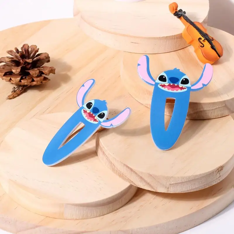 

Anime Lilo Stitch Angel Hair Clip Kawaii Figure Acrylic Bangs Barrette Hairpin Girls Hairs Accessories Kids Birthday Gifts