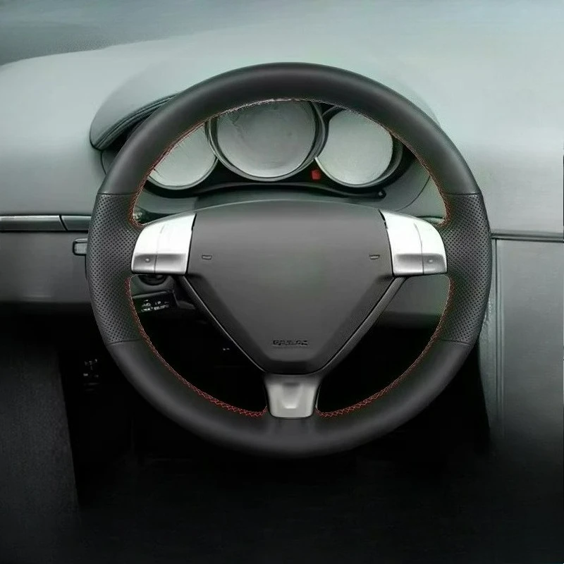 

Для Porsche 911 997 Boxster 987 Cayman 2004-2010, обновленный вручную износостойкий черный кожаный чехол на руль автомобиля
