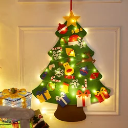 Kid 3D Felt Christmas Tree Kit For Children Montessori Toy Home Party DIY Christmas Decoration Wall Decor Hanging Ornament Gifts