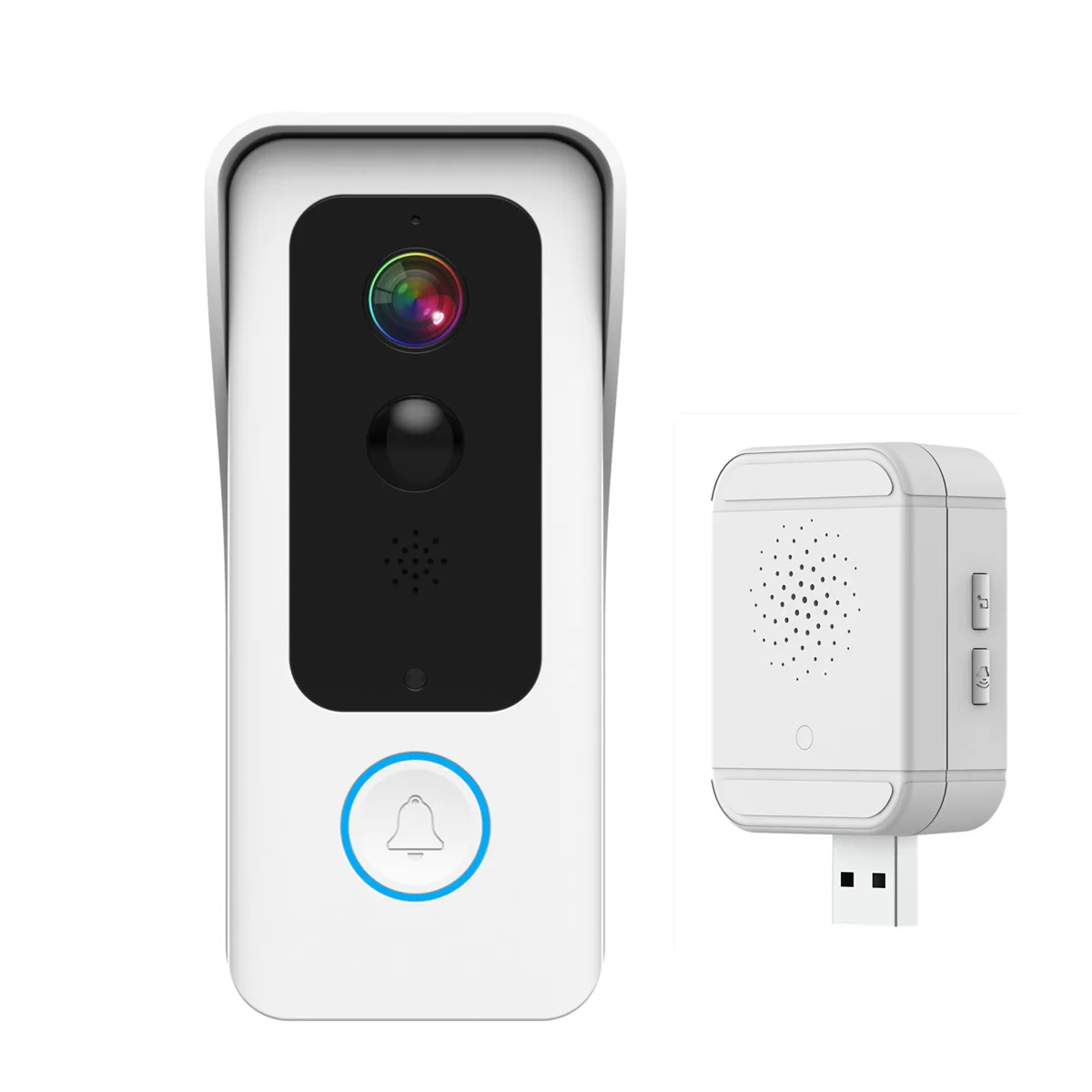 2mp 1080p i-cam + app sem fio wi fi campainha grande angular intercom visualizador visual da porta com carrilhão olho mágico visualizador vídeo porta telefone