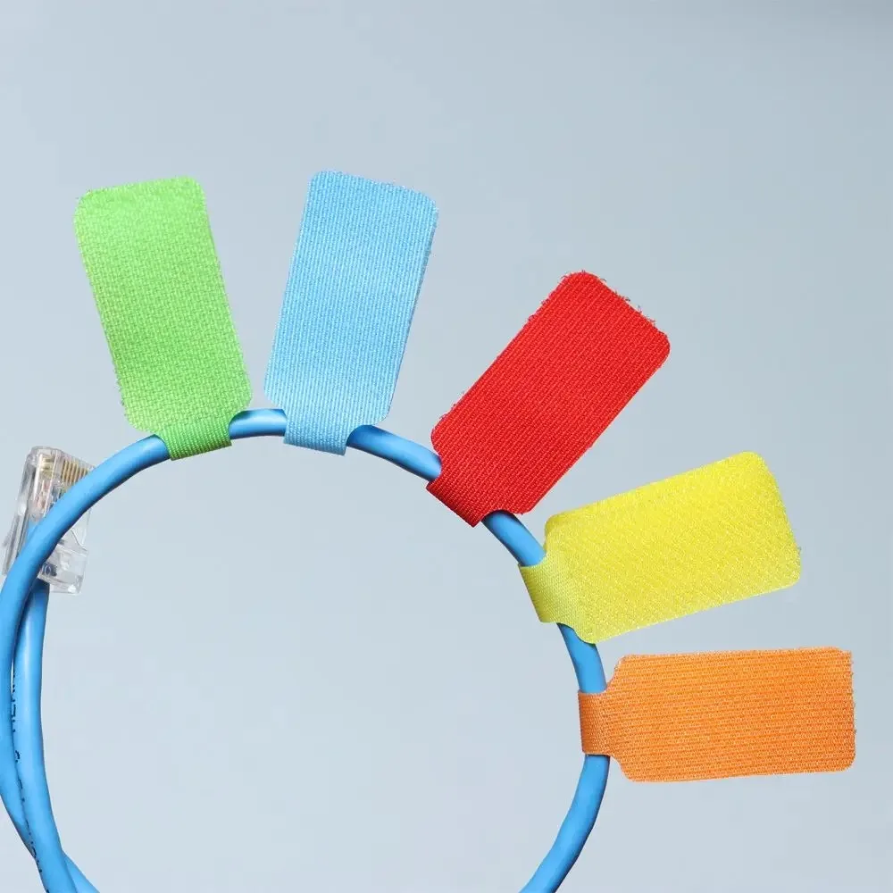 5 PCS Practical Nylon Cable Labels Durable Wire Tidy Organizer Simple Colorful Cord Identification Winder