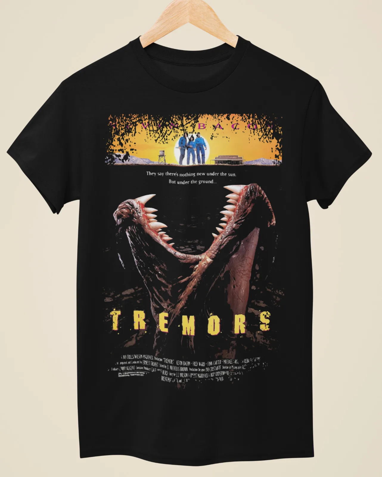 Tremors - Movie Poster Inspired Unisex Black T-Shirt